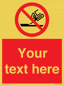 Custom prohibition Do not use for face grinding